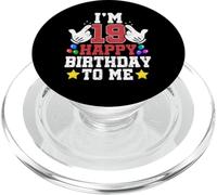 I'm 19 Happy Birthday To Me Funny 19th Birthday Boy Bday PopSockets PopGrip for MagSafe