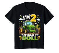 I'm 2 and Ready to Roll Tractor Farm 2nd Birthday Boy T-Shirt