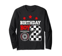 I'm 2 Years Old 2nd Birthday Gifting Idea Race Car Track Long Sleeve T-Shirt
