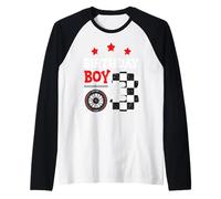 I'm 3 Years Old 3rd Birthday Gifting Idea Race Car Track Raglan Baseball Tee