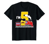 I'm 5 Dinosaur 5th Birthday Boy T-Rex Volcano 5 Year Old T-Shirt