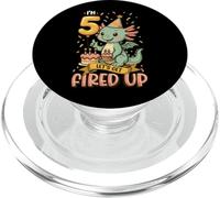 I'm 5 Let's Get Fired Up Boys Dragon Birthday PopSockets PopGrip for MagSafe