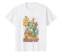 I'm 5 Let's Get Fired Up Boys Dragon Birthday T-Shirt