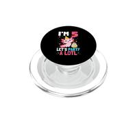 I'm 5 Let's Party A Lotl Amphibians Axolotl 5th Birthday PopSockets PopGrip for MagSafe