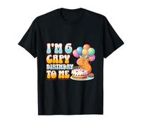 I'm 6 Capy Birthday To Me Cute 6th Capybara Bday Party Kids T-Shirt