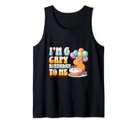 I'm 6 Capy Birthday To Me Cute 6th Capybara Bday Party Kids Tank Top