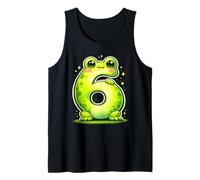 I'm 6 Cute Frog Kids 6th Years Old Birthday Party Tank Top
