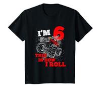 I'm 6 This Is How I Roll Monster Truck 6th Birthday Kids T-Shirt