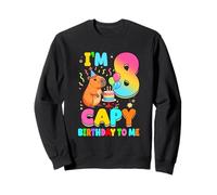 I'm 8 Years Old Capy Birthday To Me 8Th Birthday Capybara Sweatshirt
