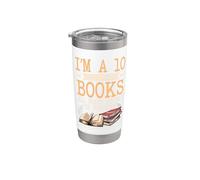 I'm A 10 But I Read Books All Night Bookworm Reader Reading Stainless Steel Insulated Tumbler