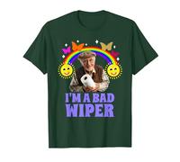 I'm A Bad Wiper Toilet Roll Funny Embarrassing T-Shirt, Men, Dark Green, Medium
