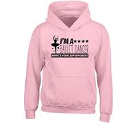 I'm a Ballet Dancer Whats Your Superpower? Kids Childrens Hooded Top Hoodie - Ballerina School Dance Gifts for Girls Boys, Ballet Dancing Present Pink