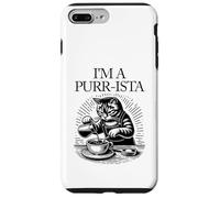 I'm A Barista Purr-ista Cat Cafe Coffee Store Espresso Funny Case for iPhone 7 Plus/8 Plus