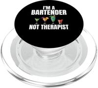 I'm A Bartender Not Therapist Sarcastic for Bartenders PopSockets PopGrip for MagSafe