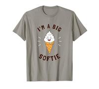 I'm A Big Softie Ice Cream Softy Funny Word Game T-Shirt