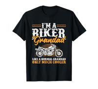 I'm a Biker Grandad Motorcycle Rider Grandad Father's Day T-Shirt