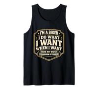I'm A Biker I Do What I Want with My Wife's Permission Funny Tank Top