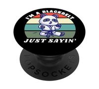 I'm A Blackbelt Just Sayin, Panda Karate, Martial Arts Panda PopSockets Adhesive PopGrip