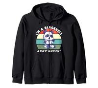 I'm A Blackbelt Just Sayin, Panda Karate, Martial Arts Panda Zip Hoodie