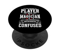 Im A Bridge Player Not A Magician Card Game PopSockets Adhesive PopGrip