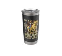 I'm A Bronc Rider Western Riding Rodeo Love Bareback Riding Stainless Steel Insulated Tumbler