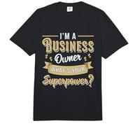 I'm A Business Owner Superpower CEO Funny Business Owner Comfort Colors Adult Heavyweight T-Shirt