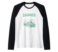 I'm A Cashier I Make Change Happen Raglan Baseball Tee