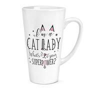 I'm A Cat Lady What's Your Superpower 17oz Large Latte Mug Cup