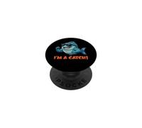I'm a catch! - fun fish illustration marine aquatic life PopSockets Adhesive PopGrip