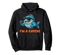 I'm a catch! - fun fish illustration marine aquatic life Pullover Hoodie