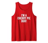 I'm A Cherry Pie Duh Halloween Party Costume Tank Top