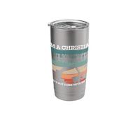 I'm A Christian Under Construction Sunday Worship Team Jesus Stainless Steel Insulated Tumbler