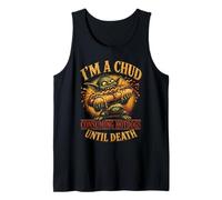 Im A Chud Consuming Hotdogs Until Death Funny Tank Top