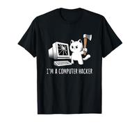 I'm a Computer Hacker Cat Funny Cybersecurity Cyber Kitty T-Shirt