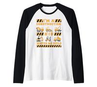 I'm a Construction Kid, Watch me Build Construction Kids Raglan Baseball Tee