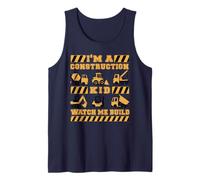 I'm a Construction Kid, Watch me Build Construction Kids Tank Top