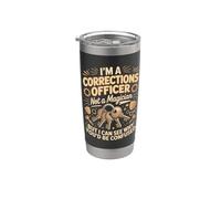 I'm A Corrections Officer Not A Magician Confused Stainless Steel Insulated Tumbler