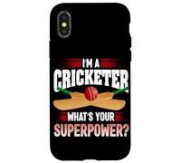I'm A Cricketer What's Your Superpower Cricket Bowler Sport Case for iPhone X/XS