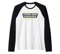 I'm A Customer Service Representative Funny CSR Call Center Raglan Baseball Tee