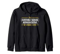 I'm A Customer Service Representative Funny CSR Call Center Zip Hoodie