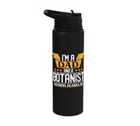 I'm a Dad and a Botanist Nothing Scares me Stainless Steel Insulated Water Bottle