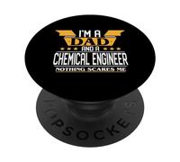 I'm a Dad and a Chemical Engineer nothing scares me PopSockets Adhesive PopGrip