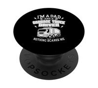 I'm A Dad And A Garbage Truck Driver Funny Trucking PopSockets Adhesive PopGrip