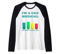 I'm A Dad and A Medical Technologist Microbiology Science Raglan Baseball Tee