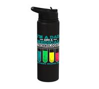 I'm A Dad and A Medical Technologist Microbiology Science Stainless Steel Insulated Water Bottle