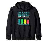 I'm A Dad And A Medical Technologist Microbiology Science Zip Hoodie