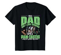 I'm A Dad and I Love Cooking | Fathers Day Joke Dad T-Shirt, Youth, Black, 3T