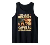 I'm A Dad Gramdpa Veteran Papa Father's Day Pray Christ Tank Top