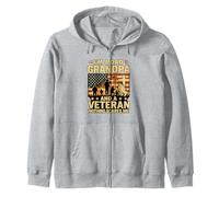 I'm A Dad Gramdpa Veteran Papa Father's Day Pray Christ Zip Hoodie