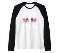 I'm A Dad Grandpa and A Veteran Nothing Scares Me Patriotic Raglan Baseball Tee